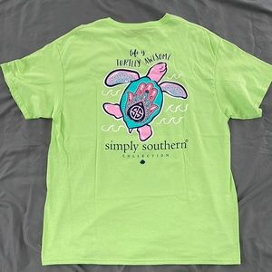 Simply Southern short sleeve tshirt XL lime